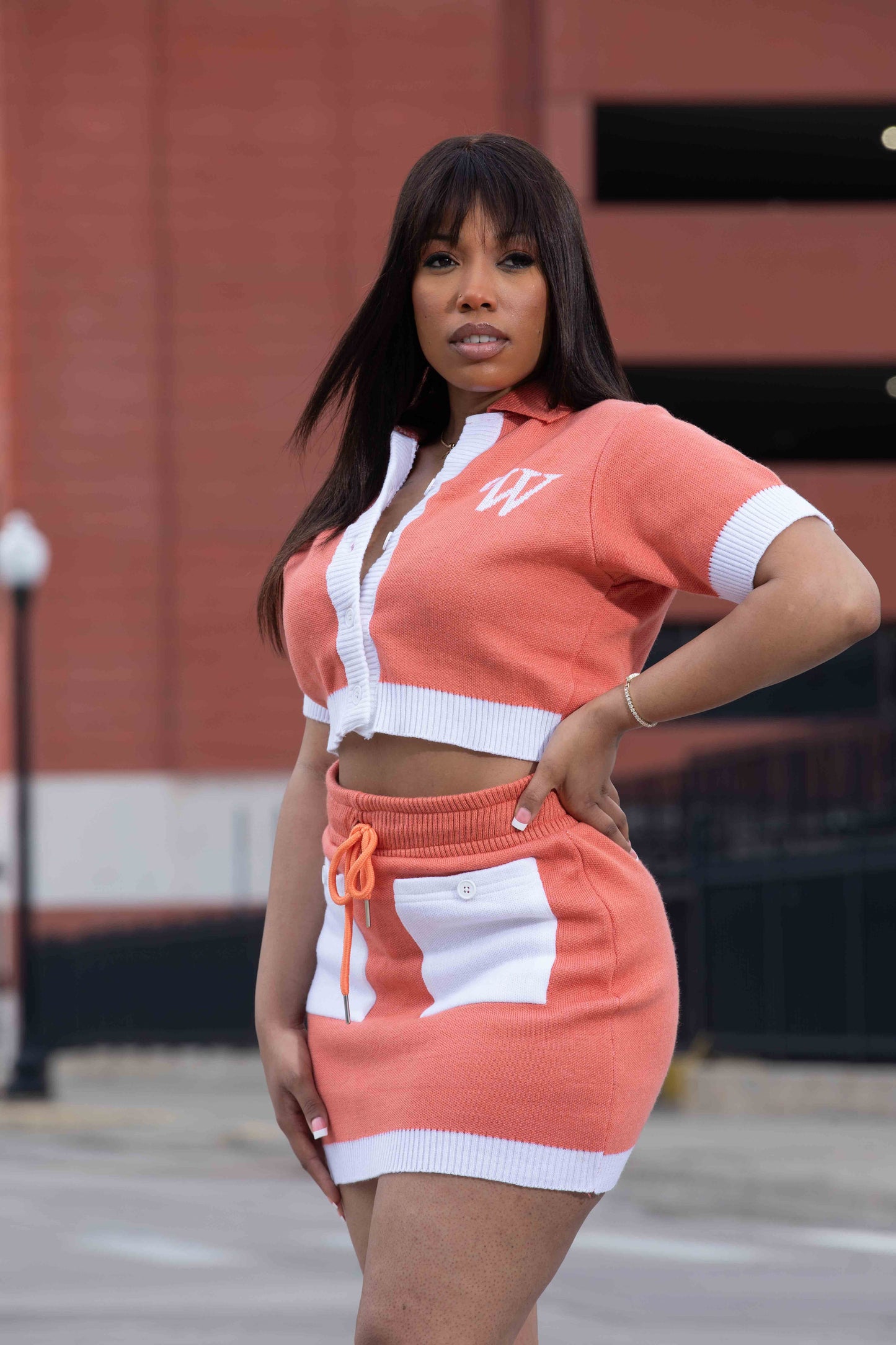 Alim Knitted Skirt Set “Pantone”