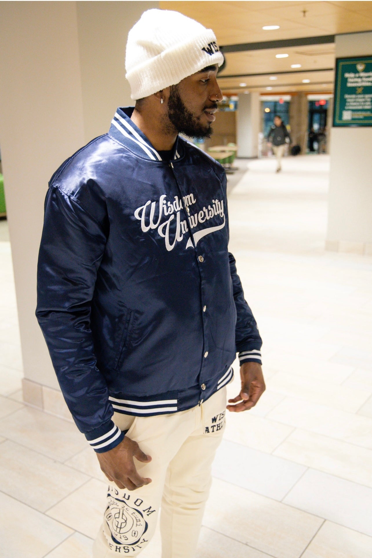“Wisdom University” Bomber Jacket
